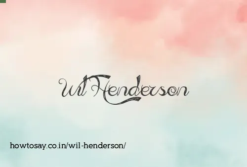 Wil Henderson