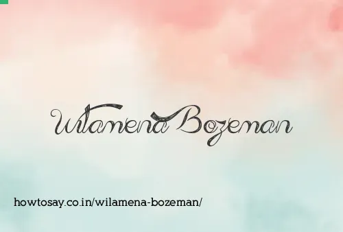 Wilamena Bozeman