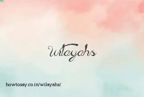 Wilayahs