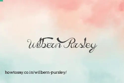 Wilbern Pursley