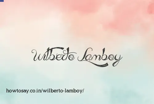 Wilberto Lamboy