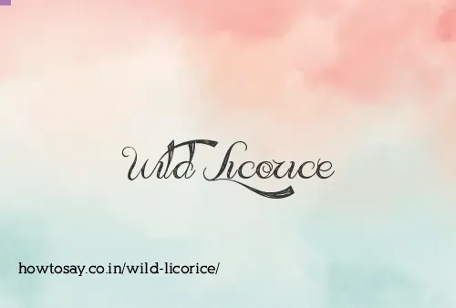 Wild Licorice