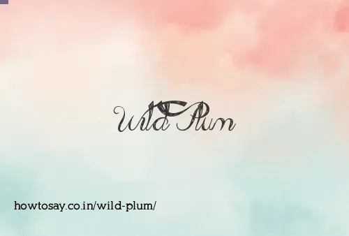 Wild Plum