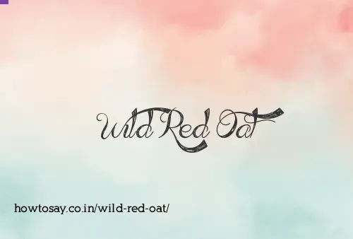 Wild Red Oat