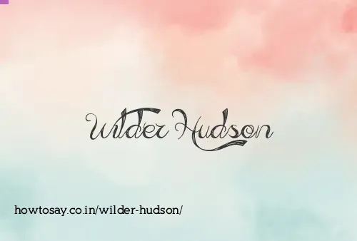 Wilder Hudson