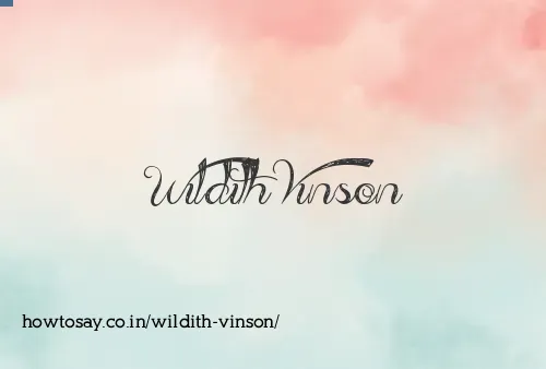 Wildith Vinson
