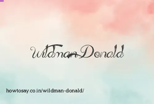 Wildman Donald