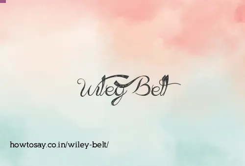 Wiley Belt