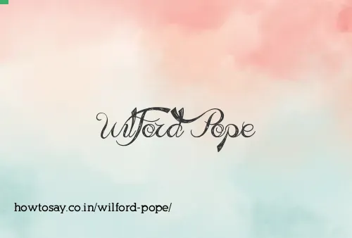 Wilford Pope