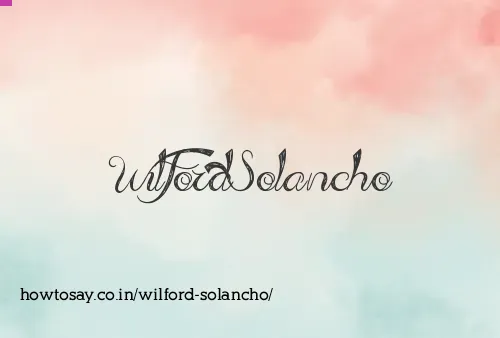 Wilford Solancho