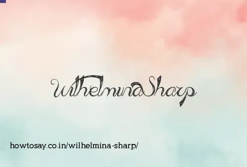 Wilhelmina Sharp