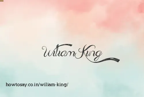 Wiliam King