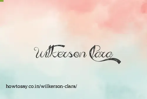 Wilkerson Clara