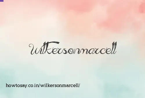 Wilkersonmarcell