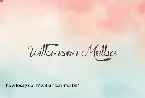 Wilkinson Melba