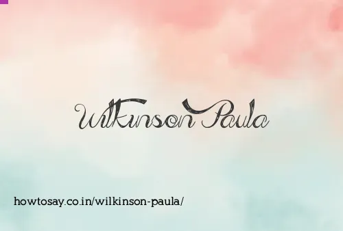 Wilkinson Paula