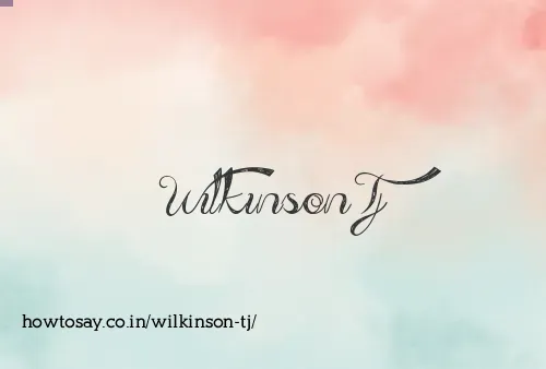 Wilkinson Tj
