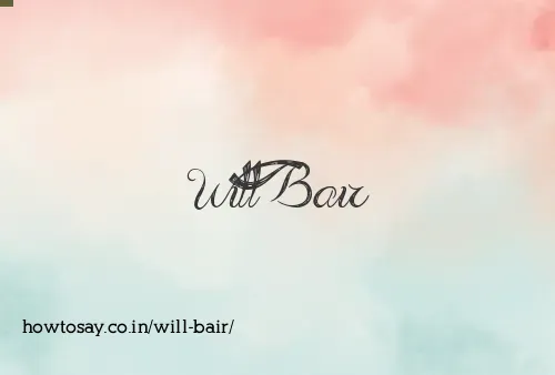 Will Bair