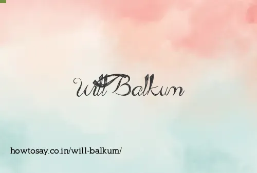 Will Balkum