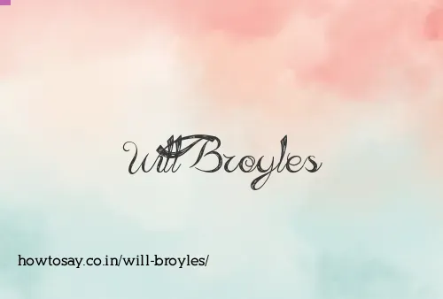 Will Broyles
