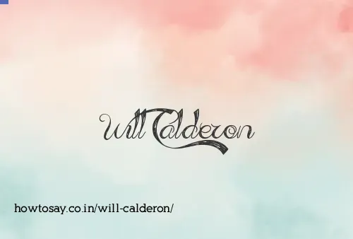 Will Calderon