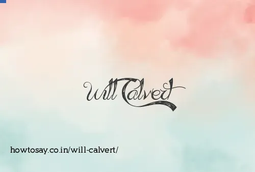 Will Calvert