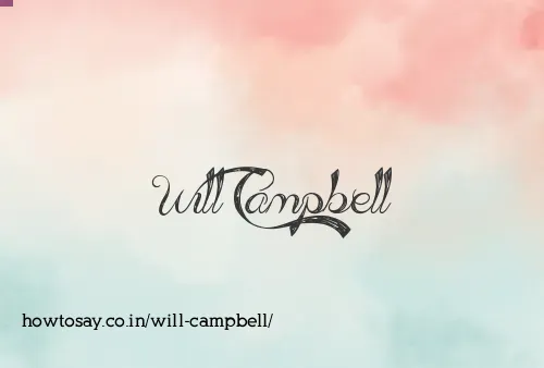 Will Campbell