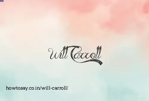 Will Carroll
