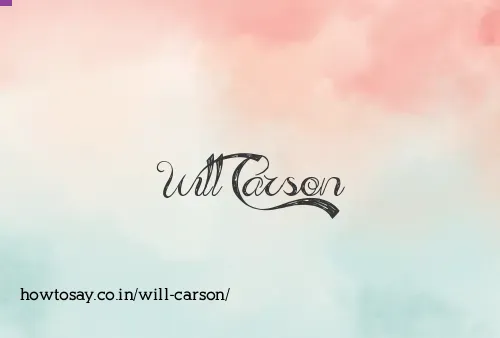 Will Carson