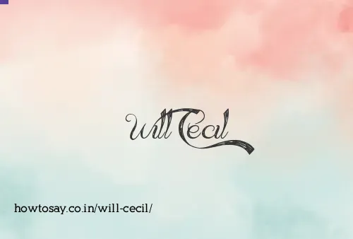 Will Cecil