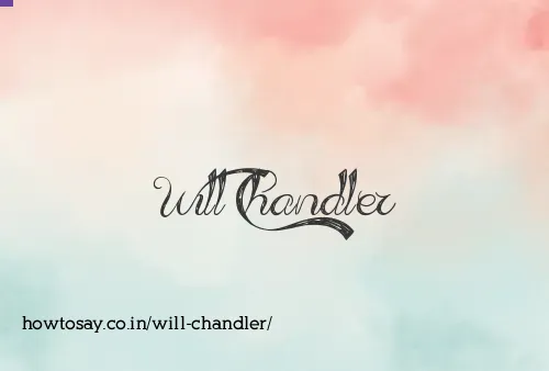 Will Chandler