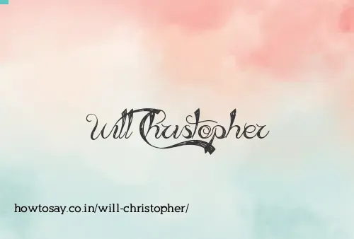 Will Christopher
