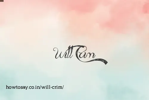 Will Crim