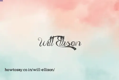 Will Ellison