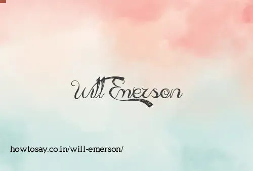 Will Emerson