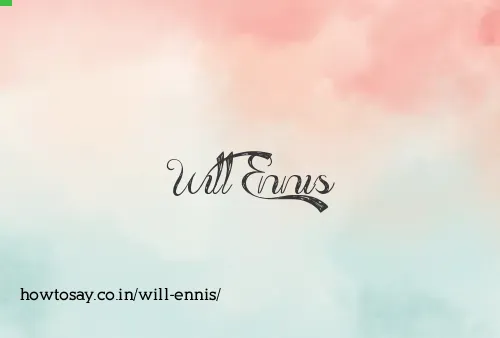 Will Ennis