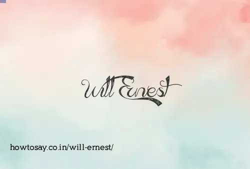 Will Ernest