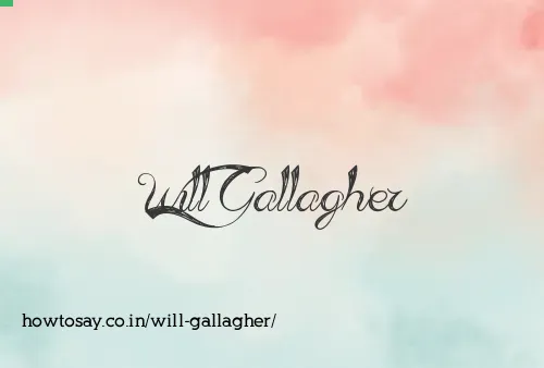 Will Gallagher