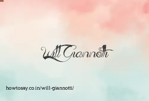 Will Giannotti