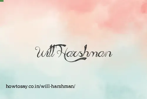 Will Harshman