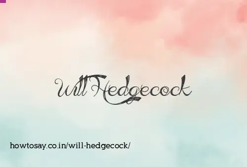 Will Hedgecock