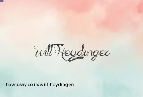 Will Heydinger