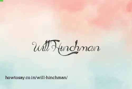 Will Hinchman