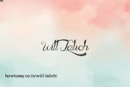 Will Lalich