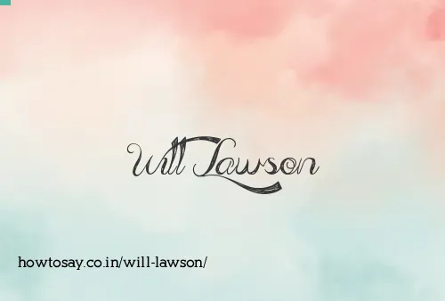 Will Lawson