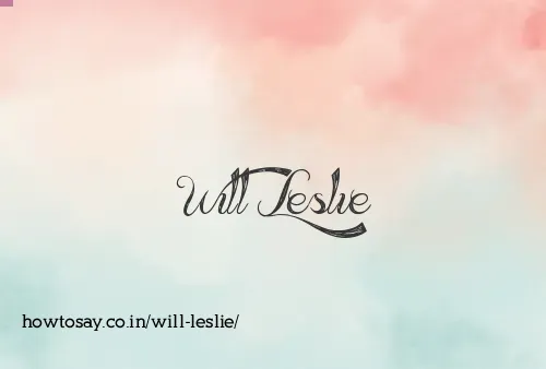 Will Leslie