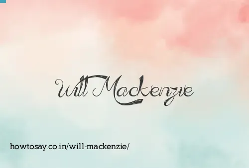 Will Mackenzie