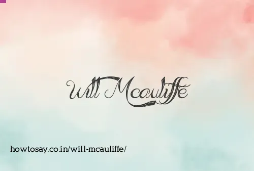 Will Mcauliffe