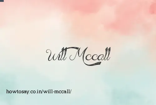 Will Mccall
