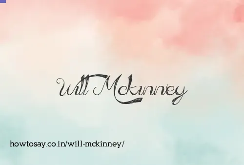 Will Mckinney